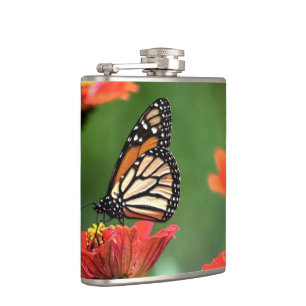 Monarch Butterfly Pollination Hip Flask