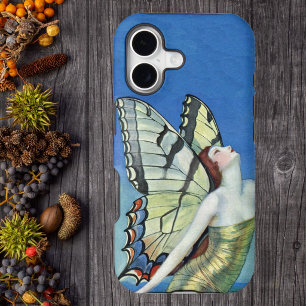 Monarch Butterfly Red Hair Vintage Fairy