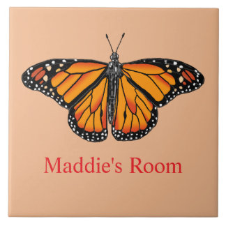 Monarch butterfly Room Sign Tile