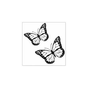Monarch Butterfly Rubber Stamp
