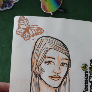 Monarch Butterfly Rubber Stamp