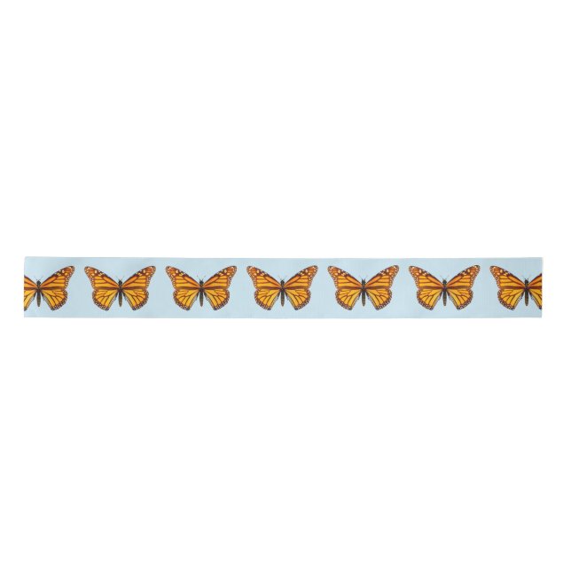 Monarch Butterfly Satin Ribbon (Front)