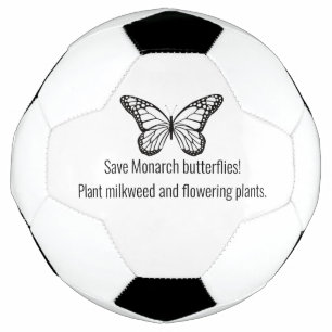 Monarch butterfly soccer ball