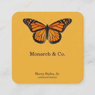 Monarch Butterfly Square Business Card