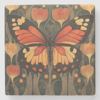 Monarch Butterfly Stone Coaster