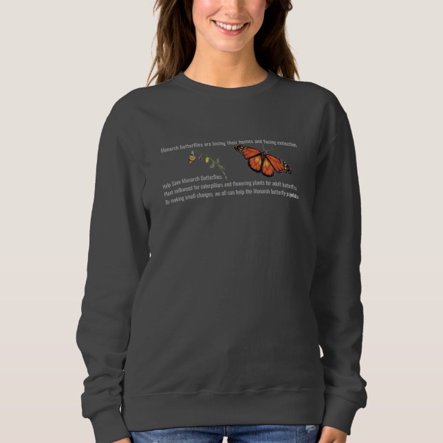 Monarch butterfly sweatshirt (Front)