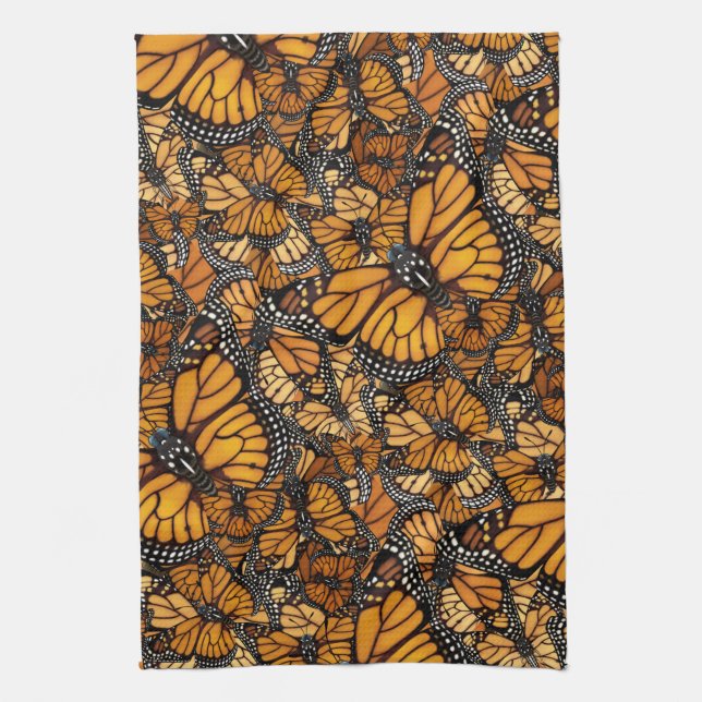 Monarch Butterfly Tea Towel (Vertical)