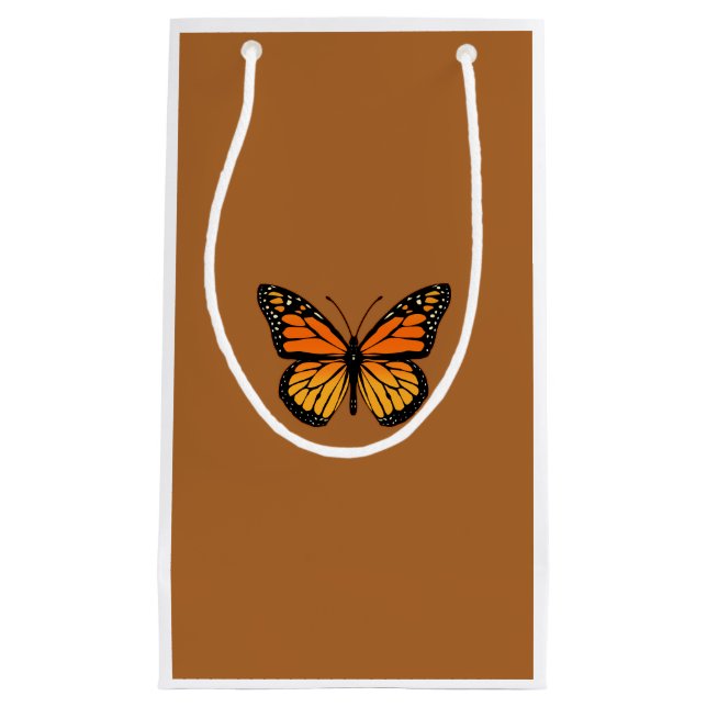 Monarch Butterfly Theme Small Gift Bag (Front)