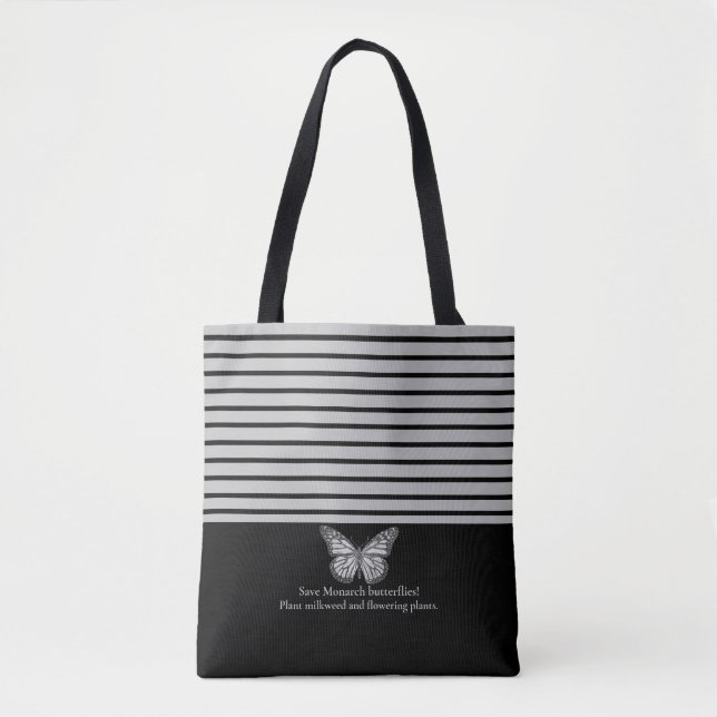 Monarch butterfly tote bag (Front)