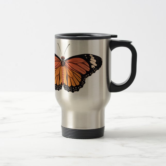 Monarch Butterfly Travel Commuter Mug (Right)