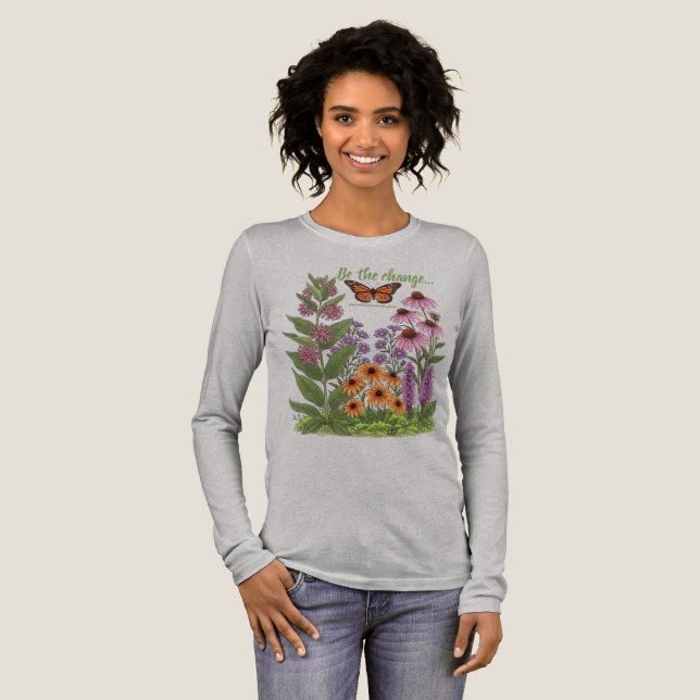 Monarch Butterfly Tri-Blend Shirt (Full Front)
