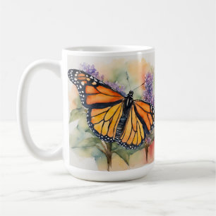 Monarch Butterfly Watercolor Print Coffee Mug