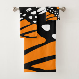 Monarch Butterfly Wing Design - Towel Set