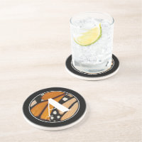 Monarch Butterfly Wing Initial Orange and Black