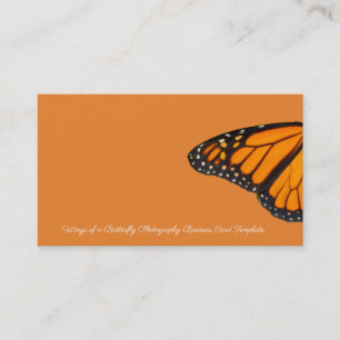 Monarch Butterfly Wings Photography Card Template