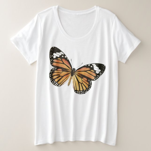 Monarch Butterfly Women's Bella+Canvas Slouchy Boy Plus Size T-Shirt (Design Front)