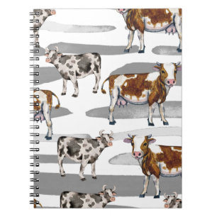 Monarch Cow Black  Fur  Notebook