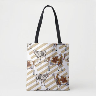 Monarch Cow Black Fur Tote Bag