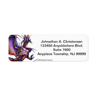 Monarch Dragon Return Address Label