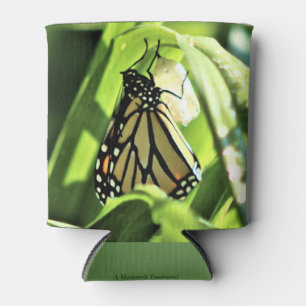Monarch Emerges in the Gardens Can Cooler