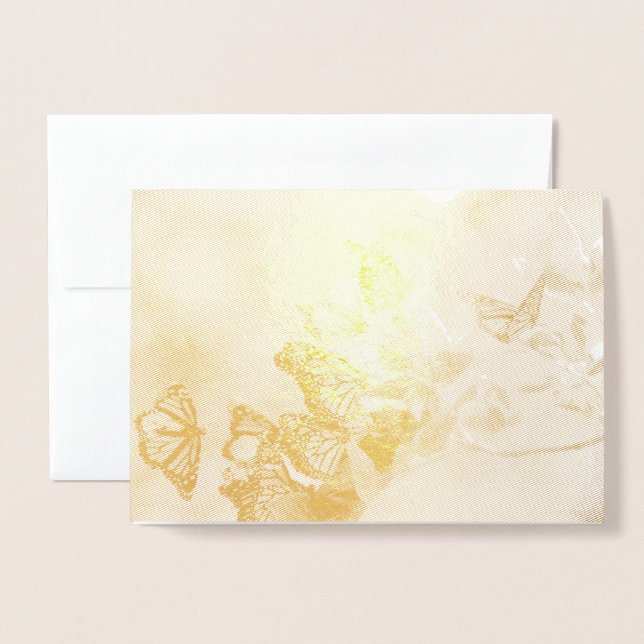 Monarch Gathering Foil Card (Front With Envelope)