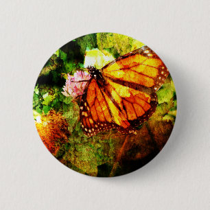 Monarch Grunge 6 Cm Round Badge