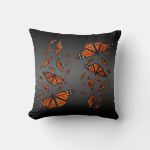Monarch Medley Pillow (Grey/Black)