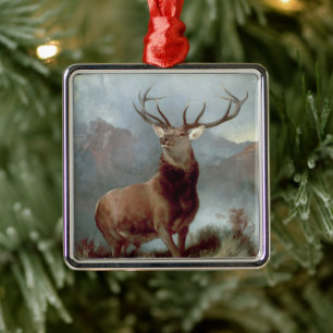 Monarch of the Glen, 1851 Metal Tree Decoration