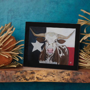 Monarch of the Rangeland Painting by Alfred Fox Plaque