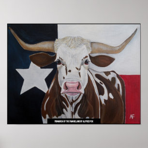 Monarch of the Rangeland Painting by Alfred Fox Poster