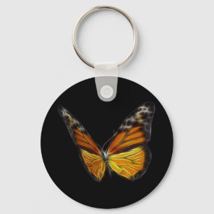 Monarch Orange Butterfly Flying Insect Key Ring