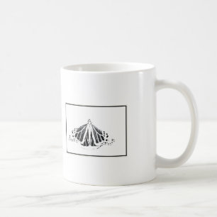 Monarch outline coffee mug