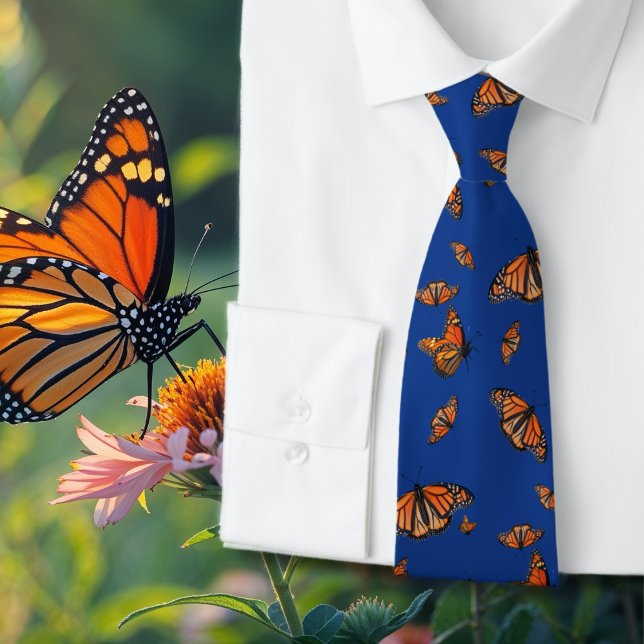 Monarch Pattern Butterflies Tie (Creator Uploaded)