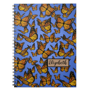 Monarch Pattern Butterfly  Notebook