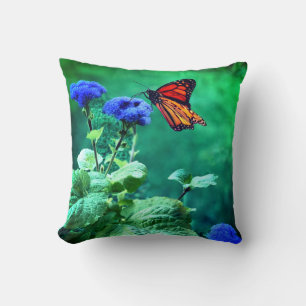 Monarch Summer Throw Pillow