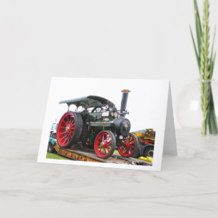 Monarch traction engine holiday card