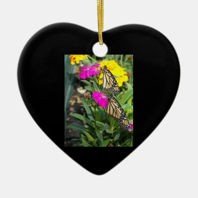 Monarch Twins #2-heart ornament (Front)