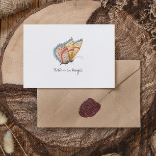 Monarch Vintage Watercolor Butterfly  Postcard