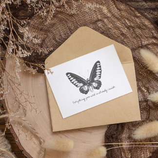 Monarch Vintage Watercolor Butterfly  Postcard