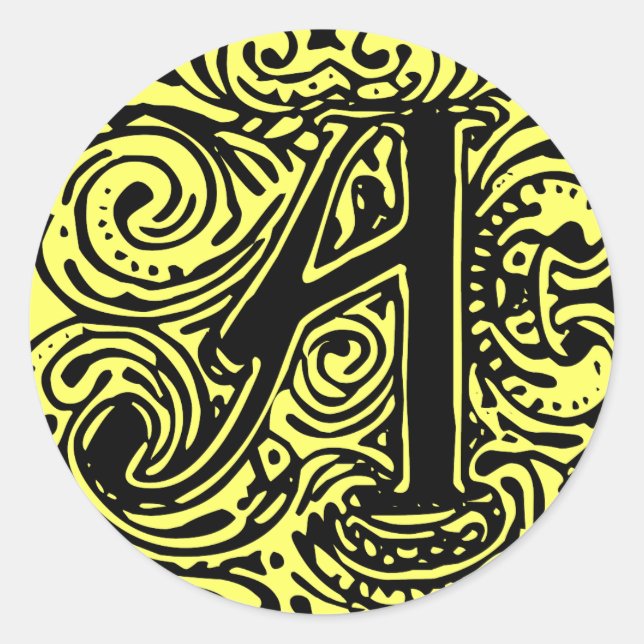 Monarchia "A" Classic Round Sticker (Front)