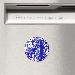 Monarchia Blue "A" Magnet