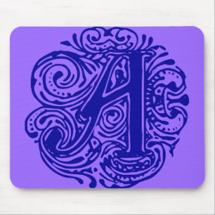 Monarchia Blue "A" Mouse Pad