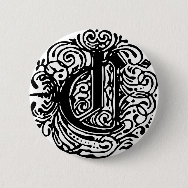 Monarchia "C" 6 Cm Round Badge (Front)