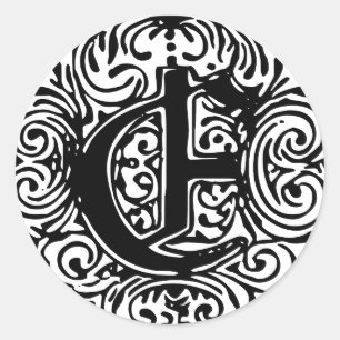 Monarchia "E" Classic Round Sticker