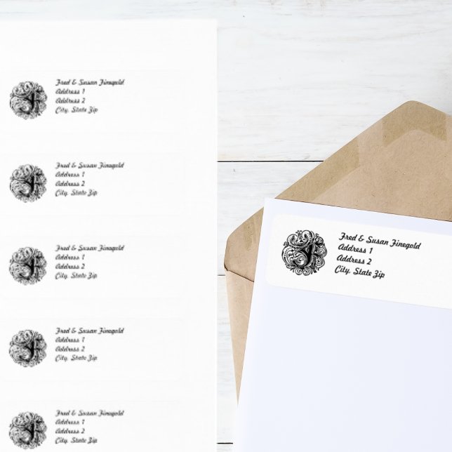 Monarchia "F" (Monarchia F Address Label)