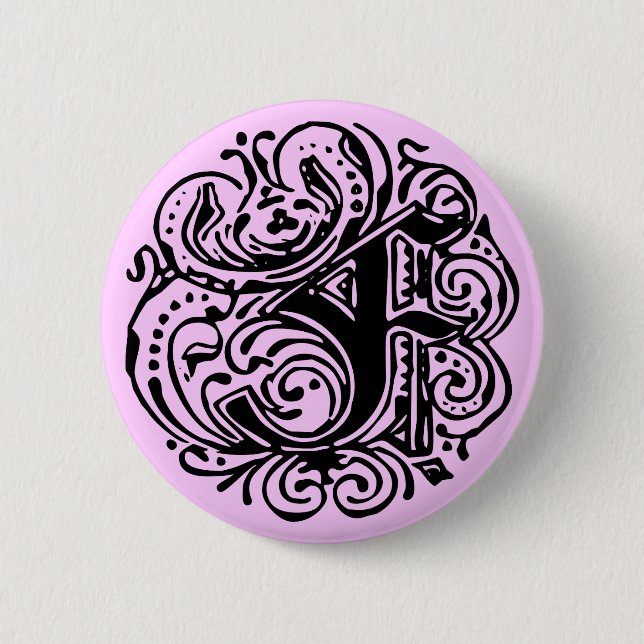 Monarchia "F" 6 Cm Round Badge (Front)