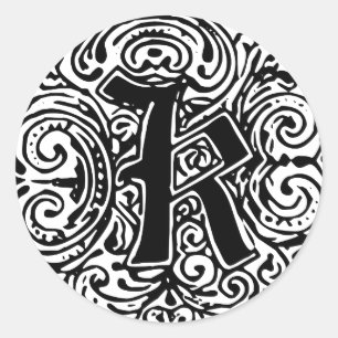 Monarchia "K" Classic Round Sticker