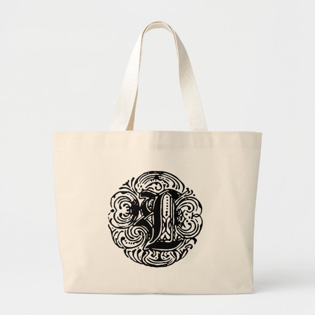 Monarchia "L" Large Tote Bag (Front)