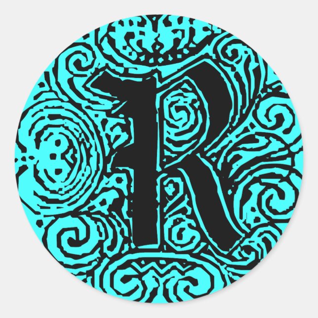 Monarchia "R" Classic Round Sticker (Front)