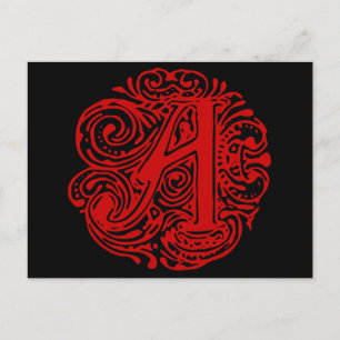 Monarchia Red "A" Postcard